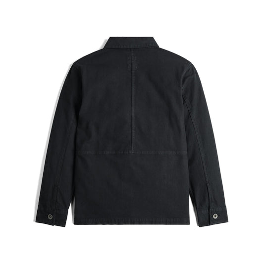 Back View of Topo Designs Dirt Utility Jacket - Women's in "Black"