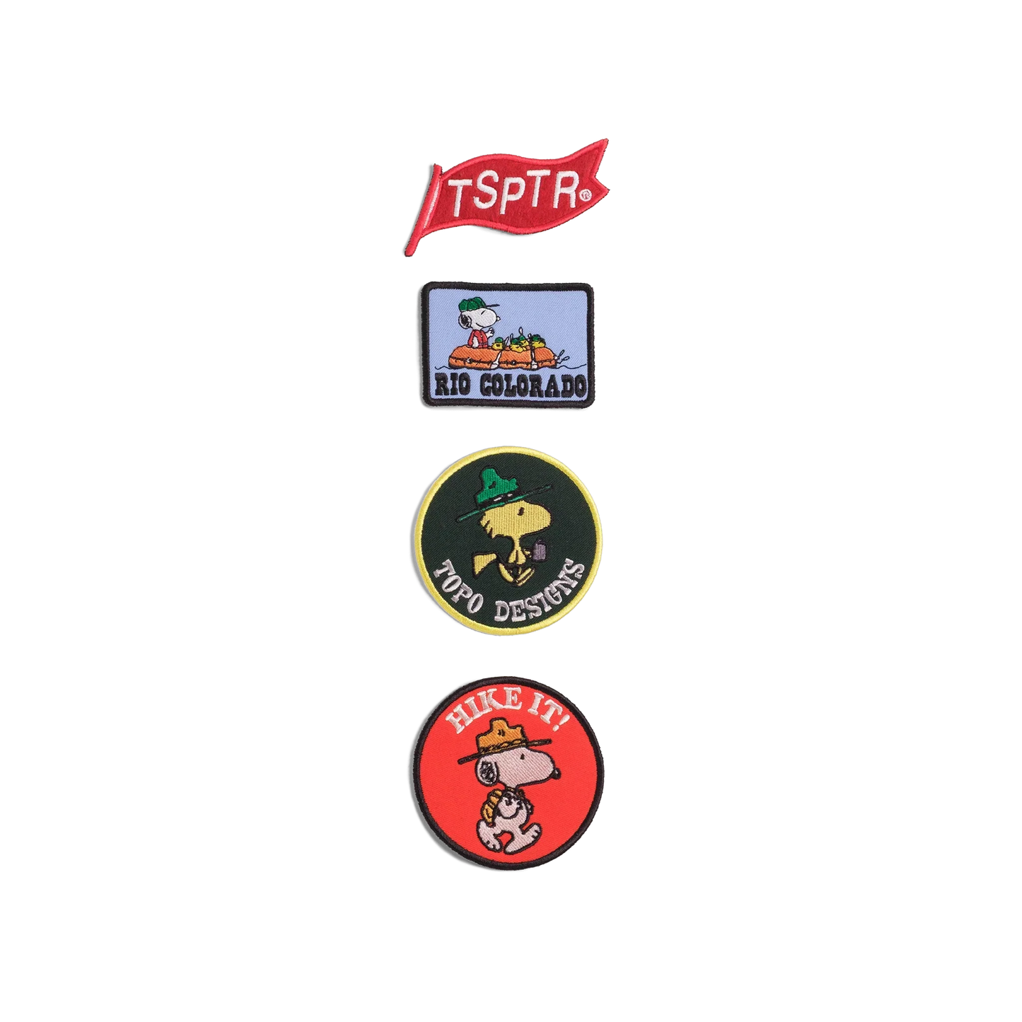 General image of Topo Designs x TSPTR Patch Set in the "Peanuts" variant