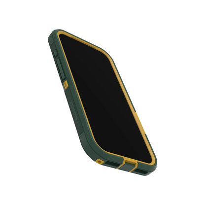 Angled view of OtterBox x Topo Designs Defender Series Pro XT for MagSafe in "iPhone 17 Pro Case" size.
