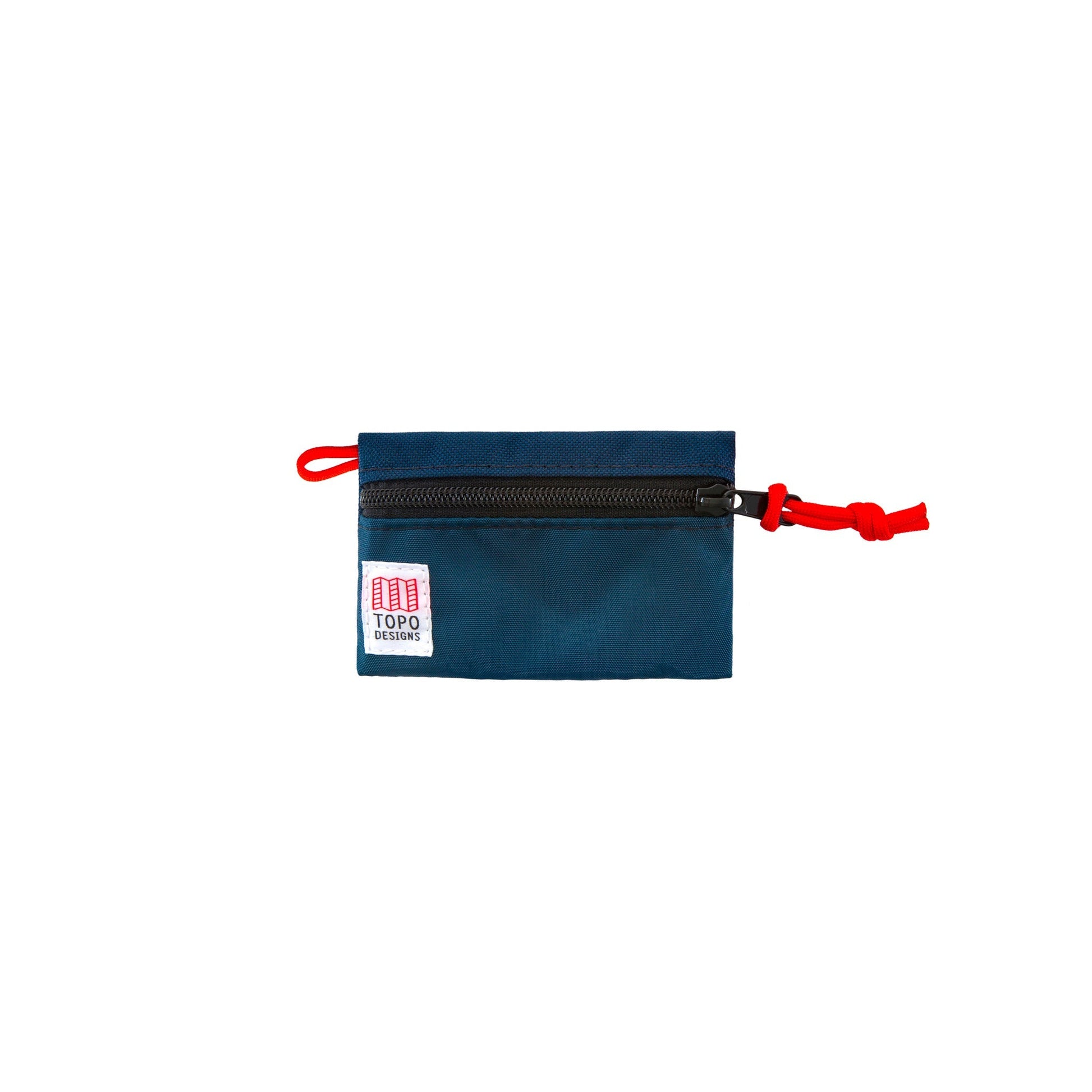 Front product shot of Topo Designs "Micro" accessory bags in "Navy" blue