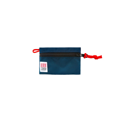 Front product shot of Topo Designs "Micro" accessory bags in "Navy" blue
