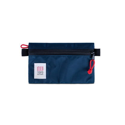 Front product shot of Topo Designs "Small" accessory bags in "Navy" blue.