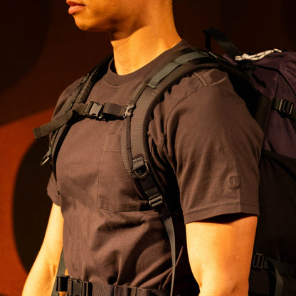 General lookbook on model phot of Rover Trail Pack