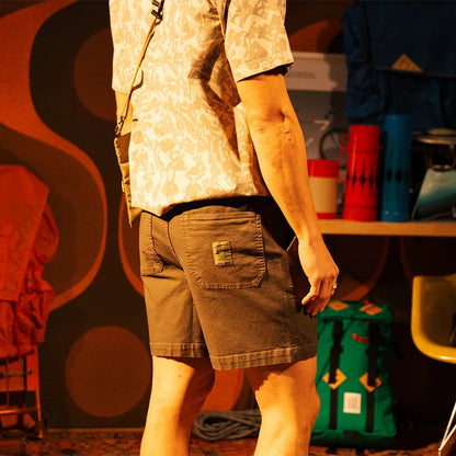 General back view of Utility Shorts - Mens in "Beetle"