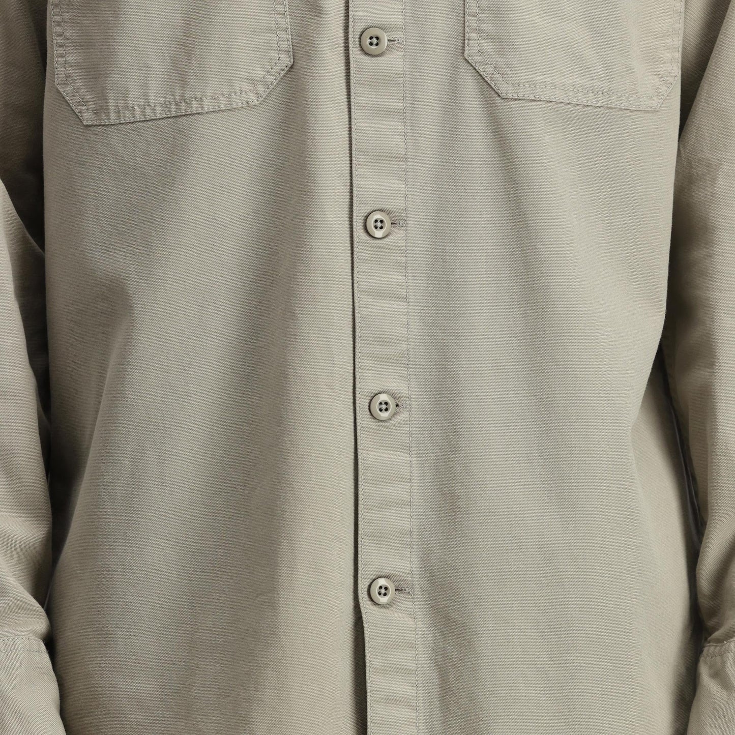 General Detail shot of Topo Designs Dirt Overshirt - Men's in "Dried Sage"