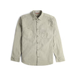 Front View of Topo Designs Dirt Overshirt - Men's in "Dried Sage"