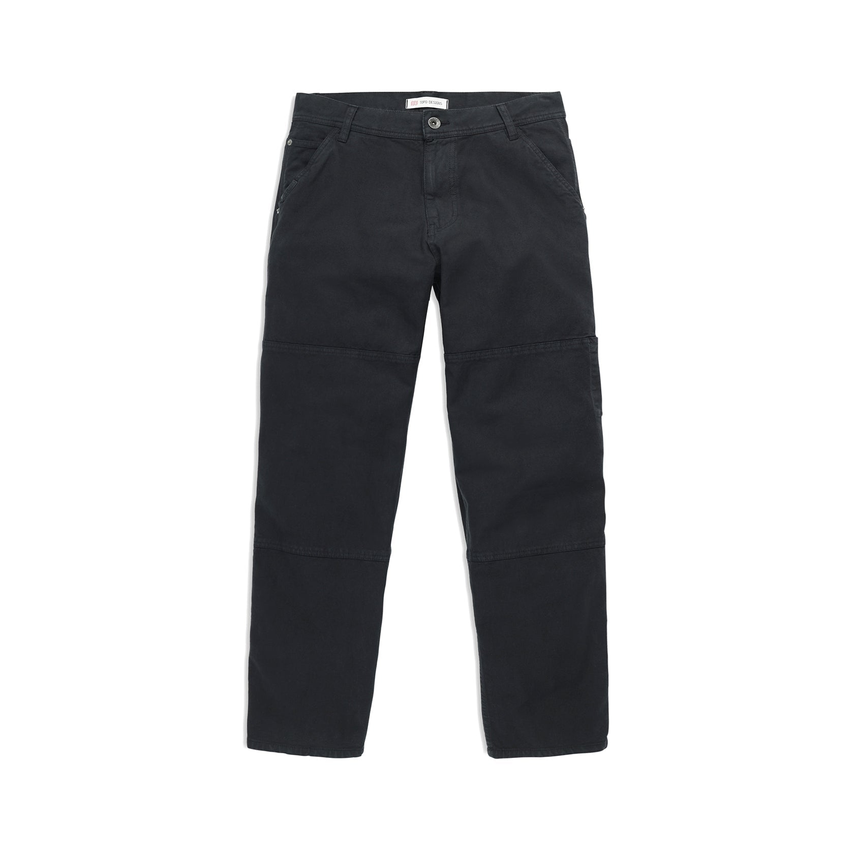 Front View of Topo Designs Dirt Utility Pants - Men's in "Black"