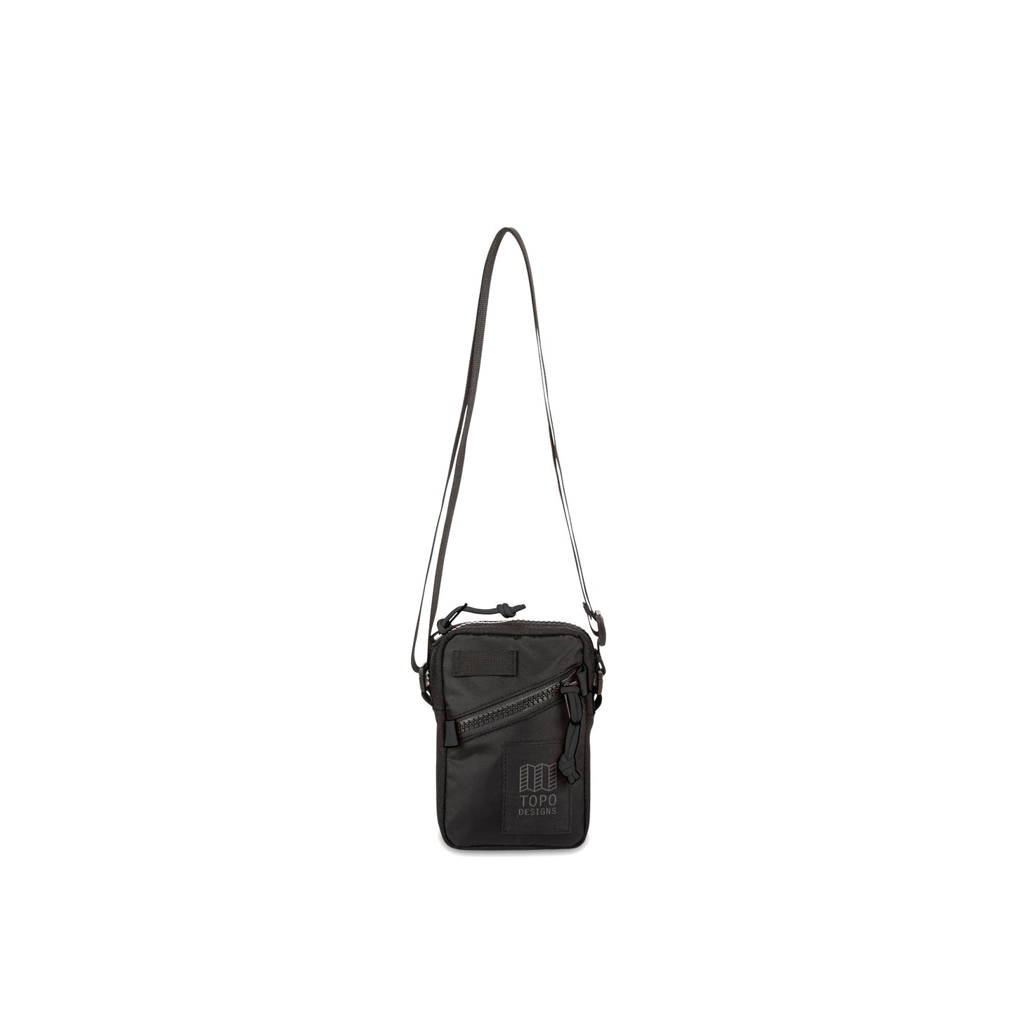 Front View of Topo Designs Mini Shoulder Bag in "Black"