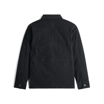 Back View of Topo Designs Dirt Utility Jacket - Women's in "Black"