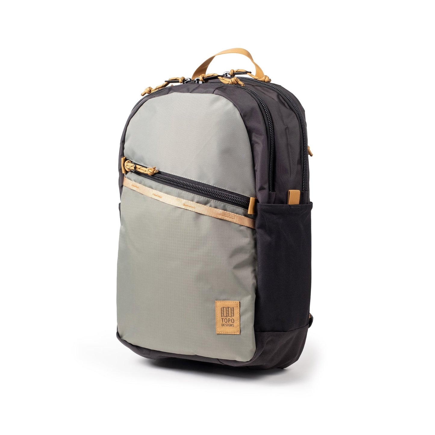 Front View of Topo Designs Commuter Backpack in "Beetle / Khaki"
