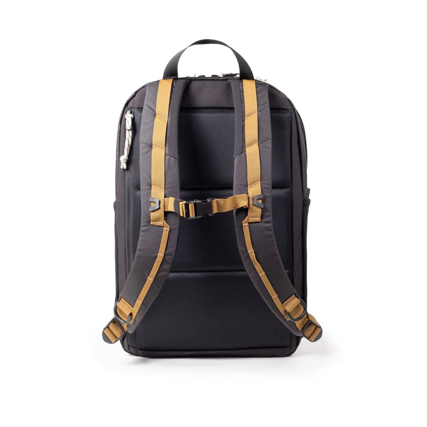 Back View of Topo Designs Commuter Backpack in "Black / Neutral"