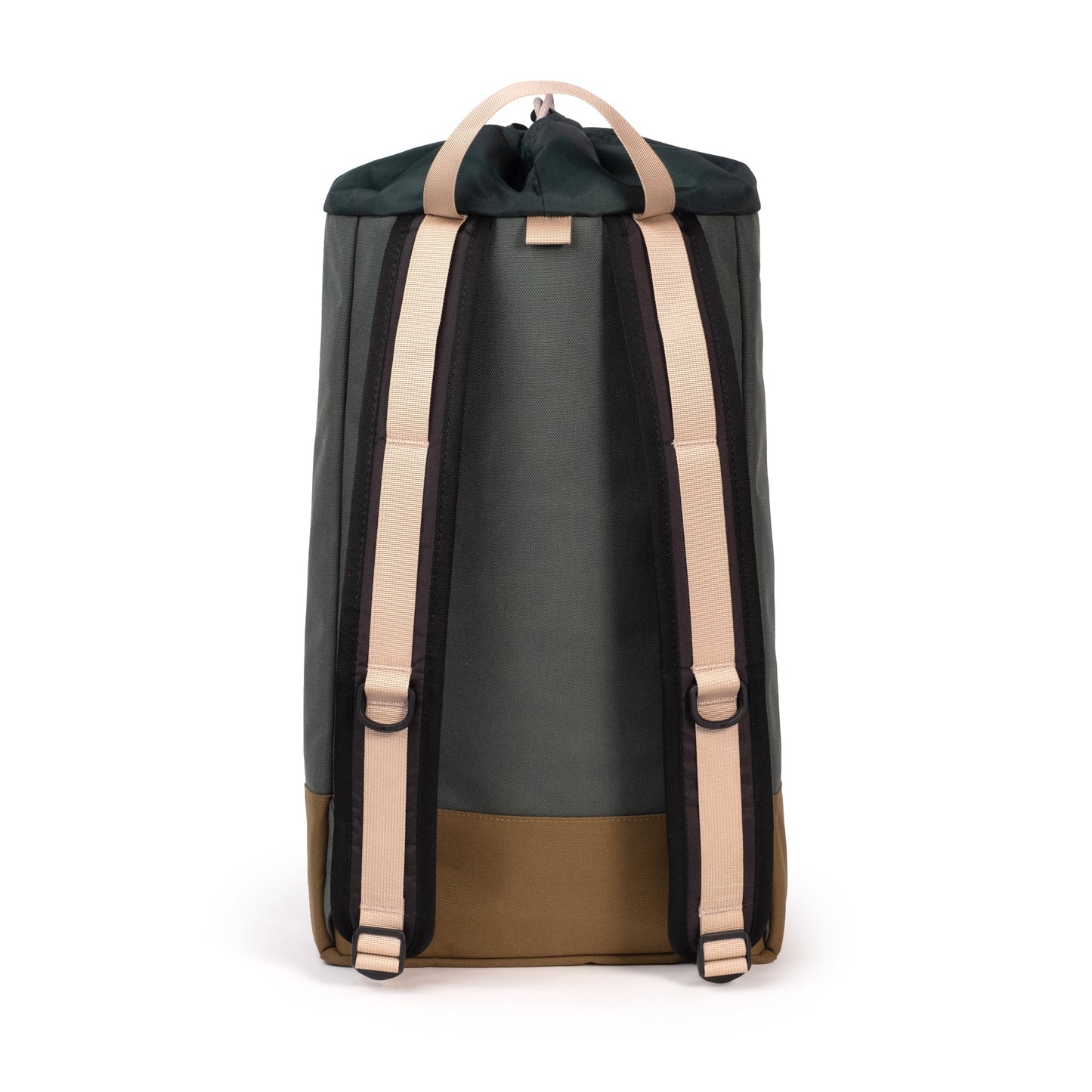 Back View of Topo Designs Cosmos Backpack in "Forest / Desert Palm"