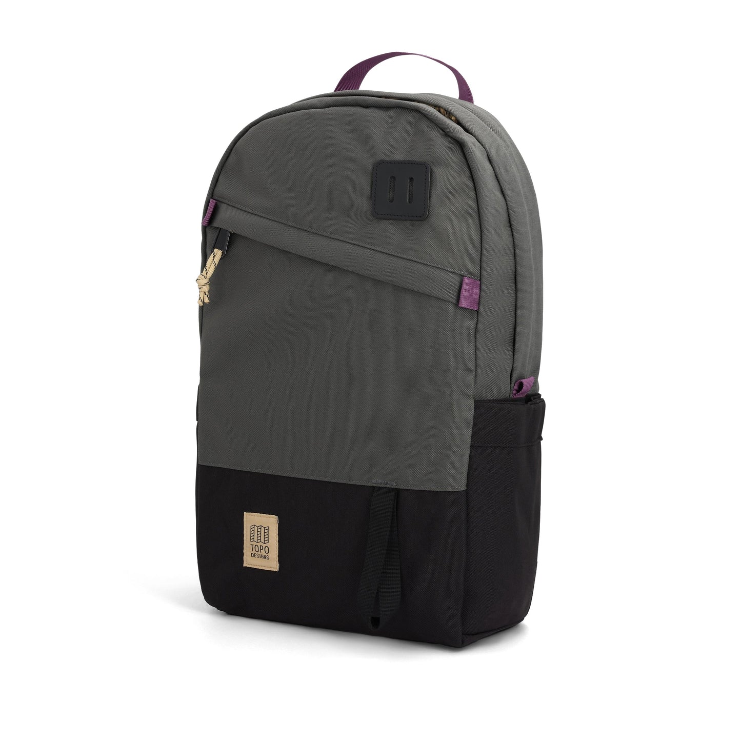 Front View of Topo Designs Daypack Classic in "Asphalt / Black"