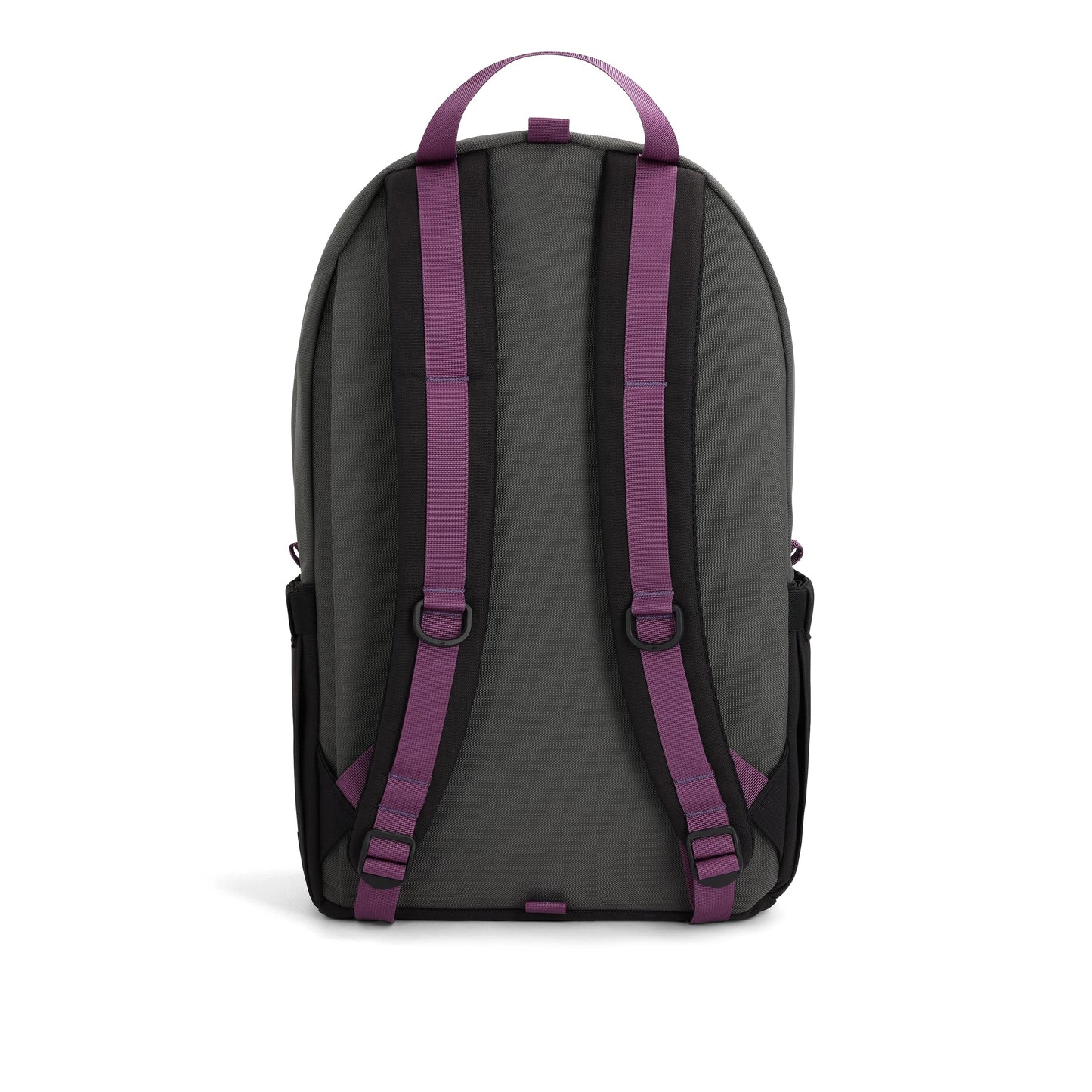 Back View of Topo Designs Daypack Classic in "Asphalt / Black"