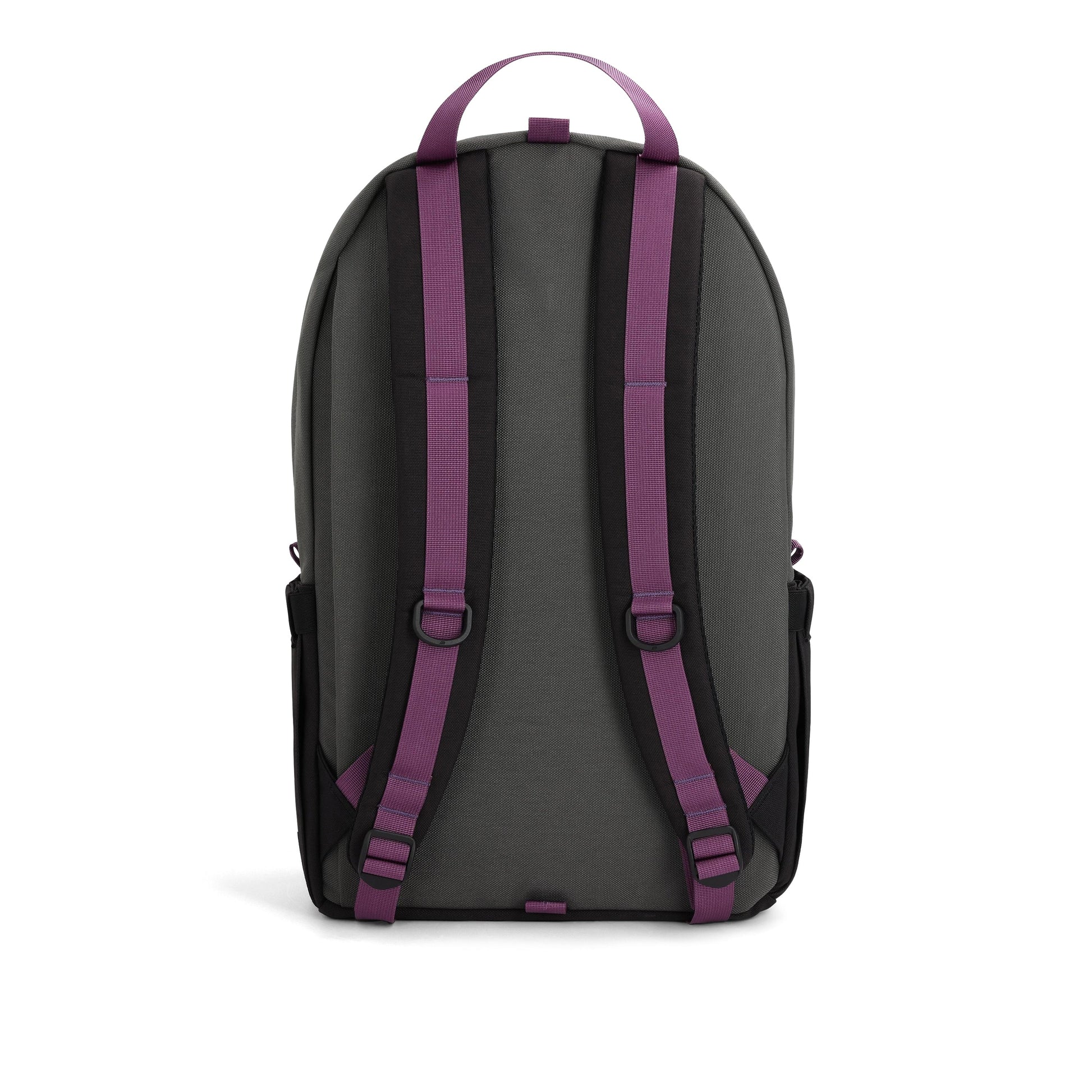 Back View of Topo Designs Daypack Classic in "Asphalt / Black"