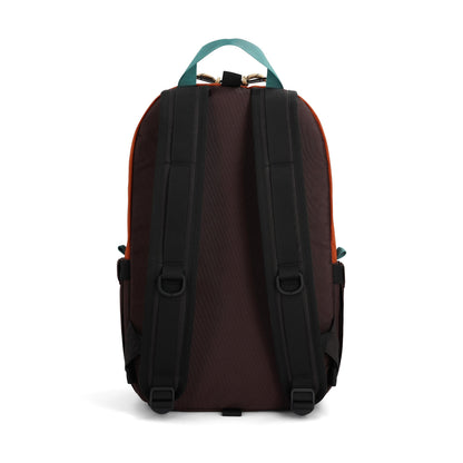 Back View of Topo Designs Light Pack in "Clay / Chocolate"