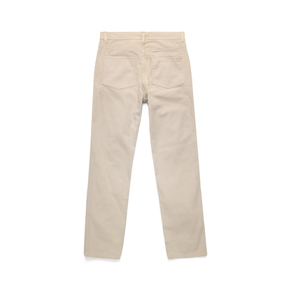 Back View of Topo Designs Dirt 5-Pocket Pants Classic - Men's in "Cobblestone"