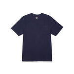 Front View of Topo Designs Dirt Pocket Tee Short Sleeve - Men's in "Midnight"