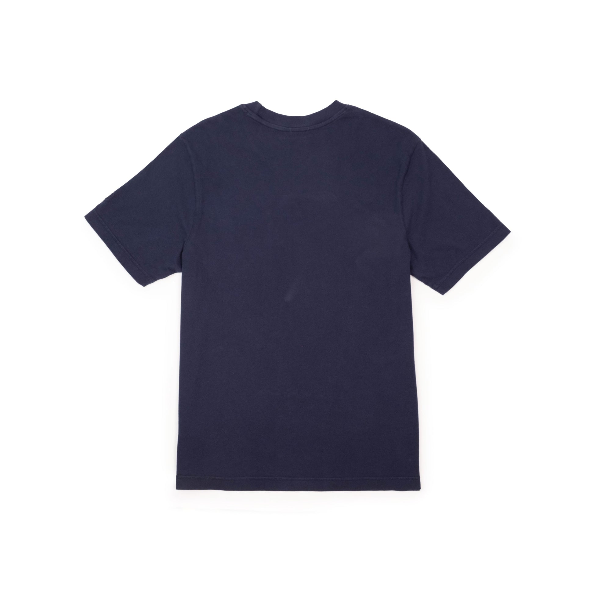 Back View of Topo Designs Dirt Pocket Tee Short Sleeve - Men's in "Midnight"