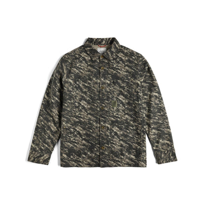Front View of Topo Designs Utility Jacket - Men's in "Beetle Yukon"
