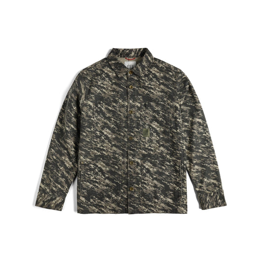 Front View of Topo Designs Utility Jacket - Men's in "Beetle Yukon"