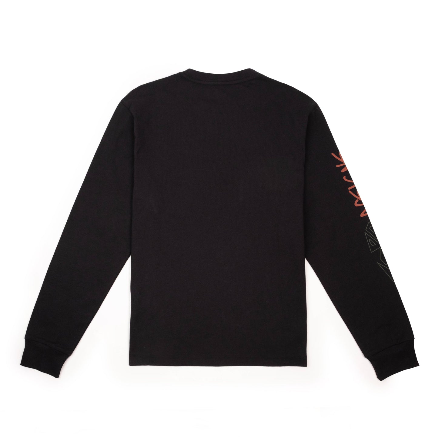 Back View of Topo Designs Outlook Tee Long Sleeve - Men's in "Black"