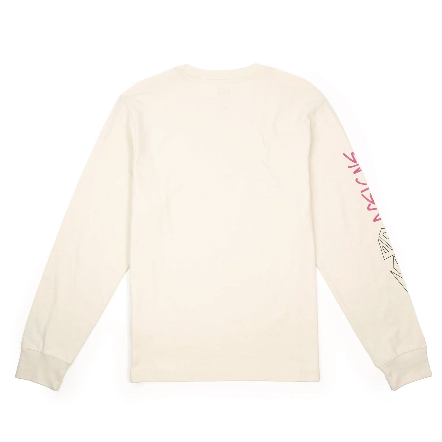 Back View of Topo Designs Outlook Tee Long Sleeve - Men's in "Bone White"