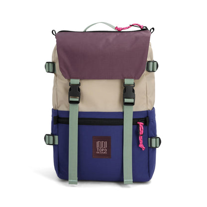 Front View of Topo Designs Rover Pack Classic in "Cobblestone / Aura"