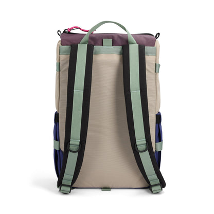 Back View of Topo Designs Rover Pack Classic in "Cobblestone / Aura"