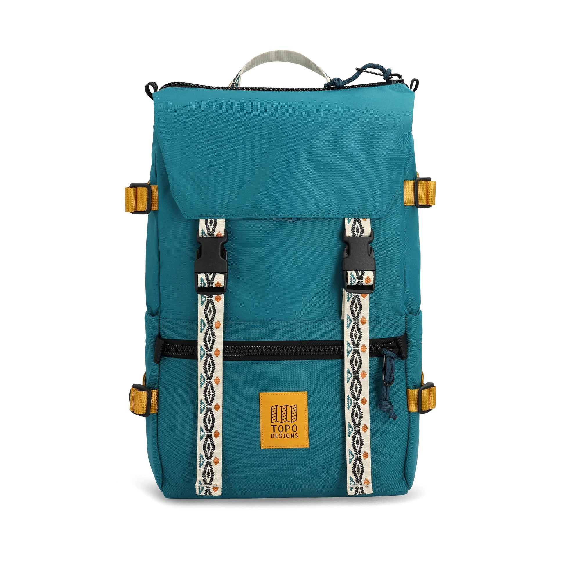 Front View of Topo Designs Rover Pack Classic in "Spruce"