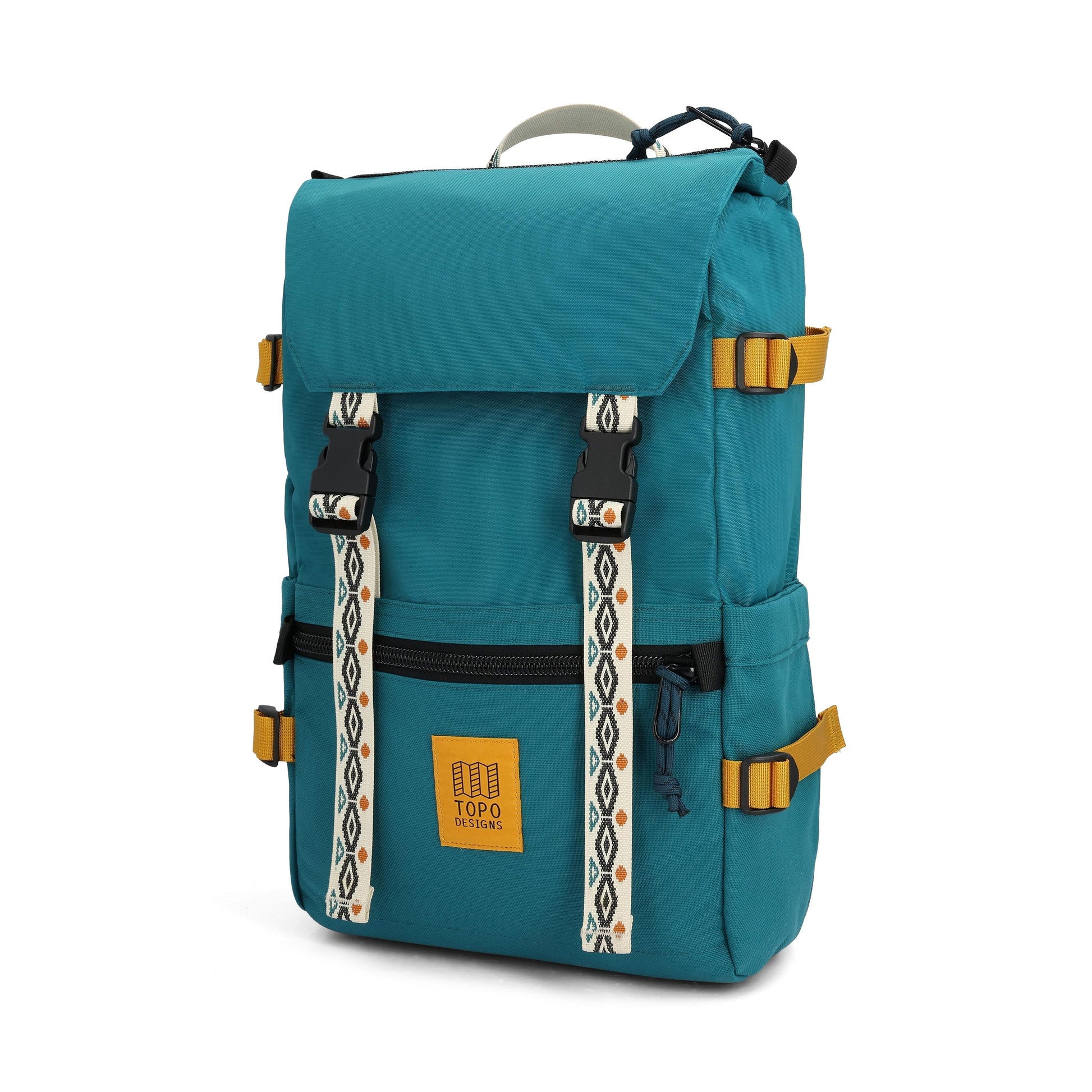 Front View of Topo Designs Rover Pack Classic in "Spruce"