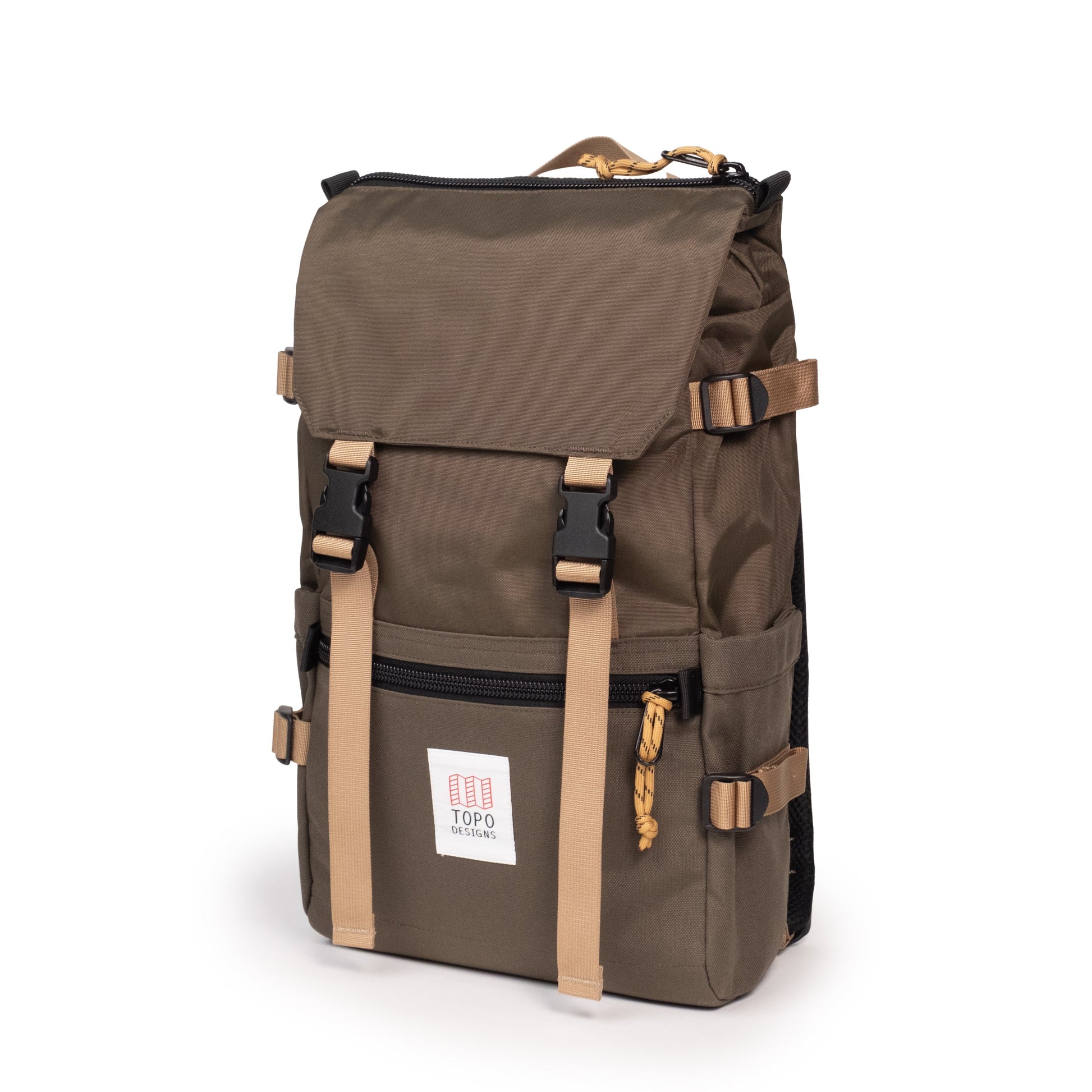 Front View of Topo Designs Rover Pack Classic in "Woodland"