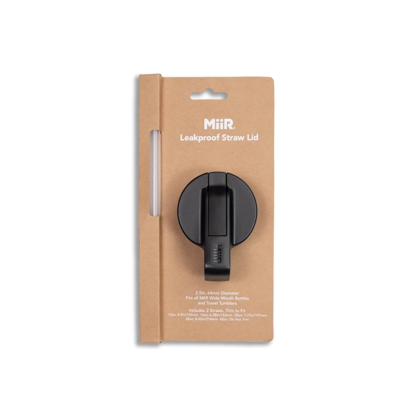 Topo Designs x MiiR Leakproof Straw Lid in "Black"