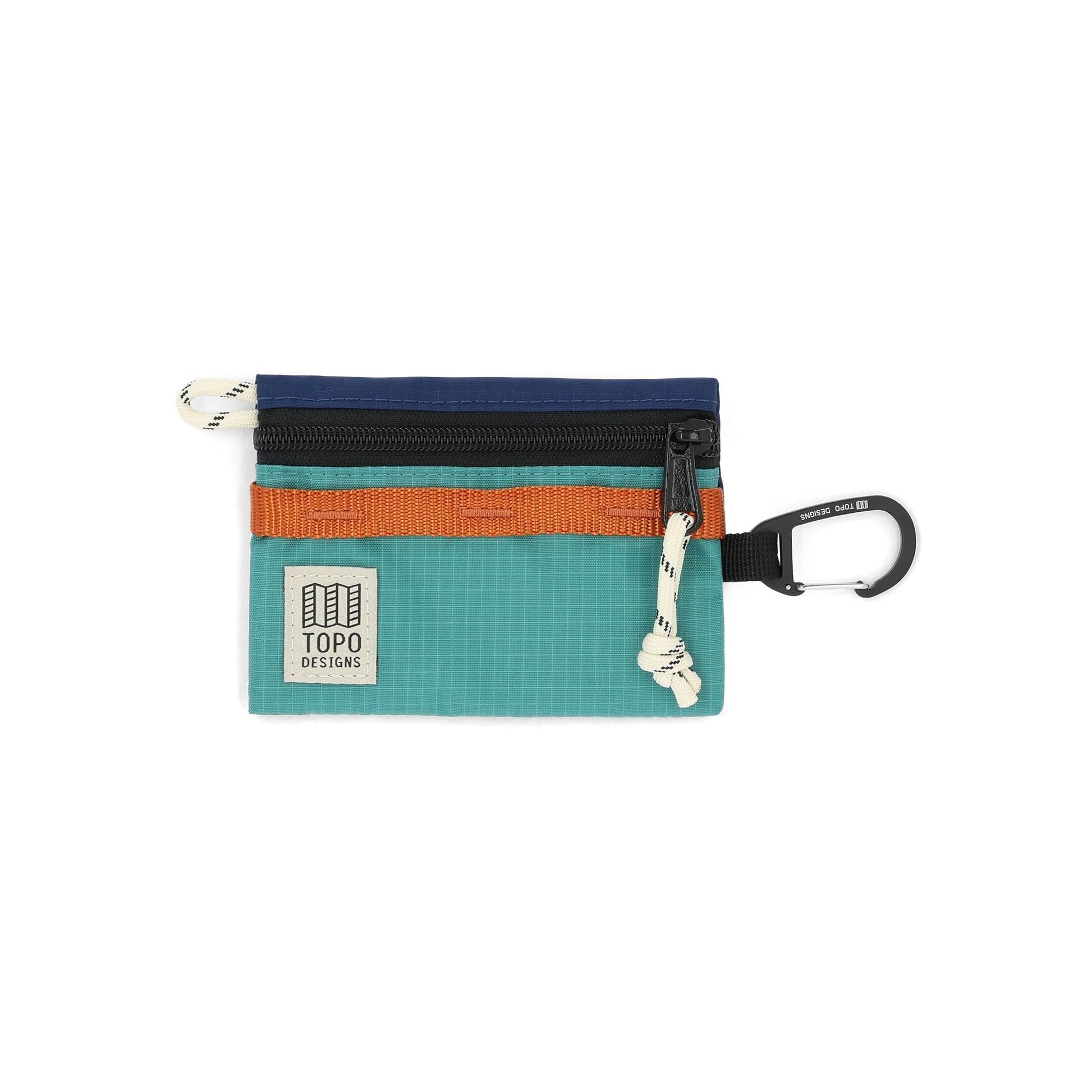Front View of Topo Designs Accessory Bag - Mountain in "Midnight / Caribbean"