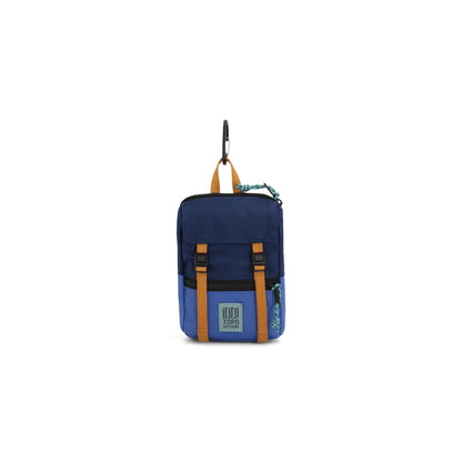 Front View of Topo Designs Rover Pack Micro in "Cobalt / Midnight"