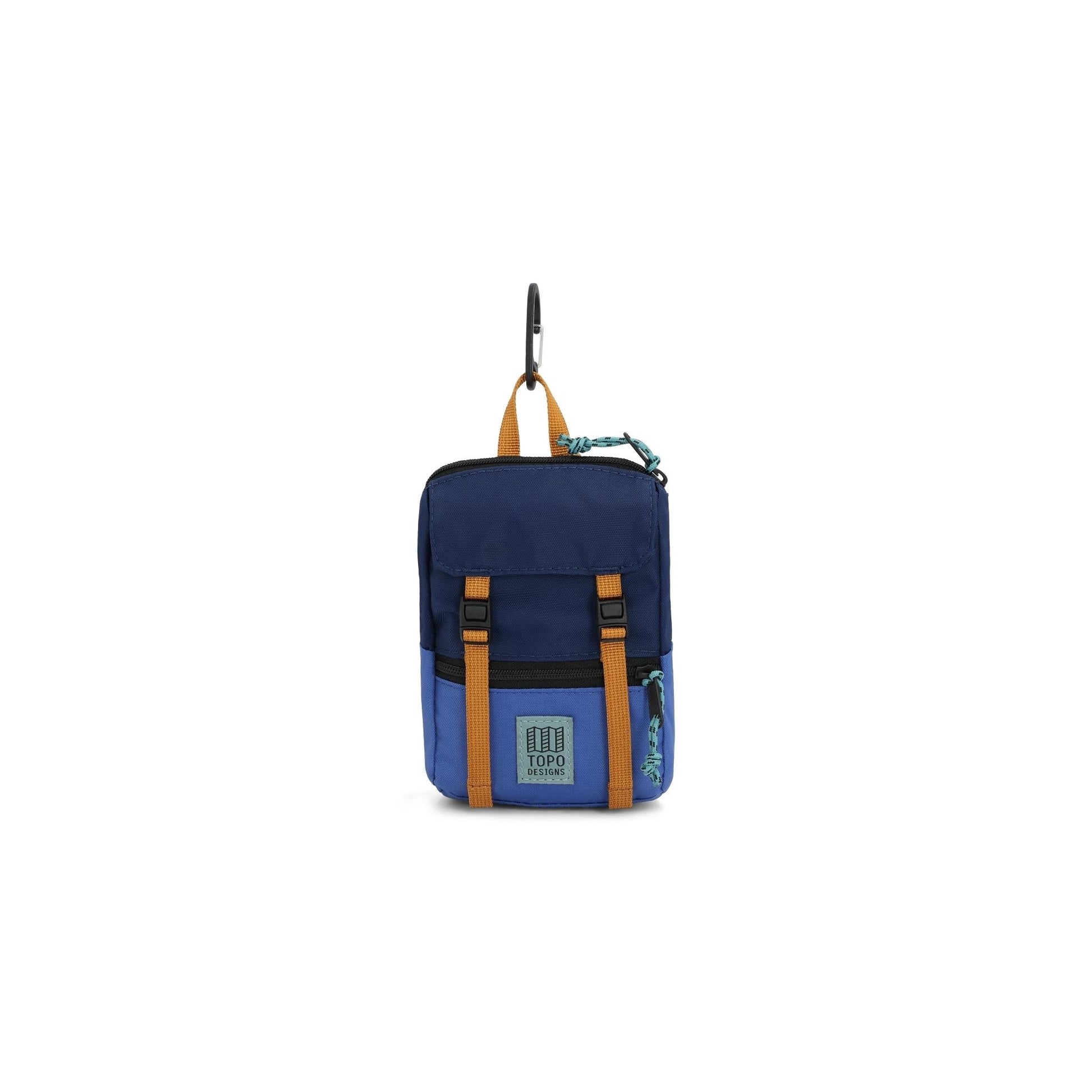 Front View of Topo Designs Rover Pack Micro in "Cobalt / Midnight"