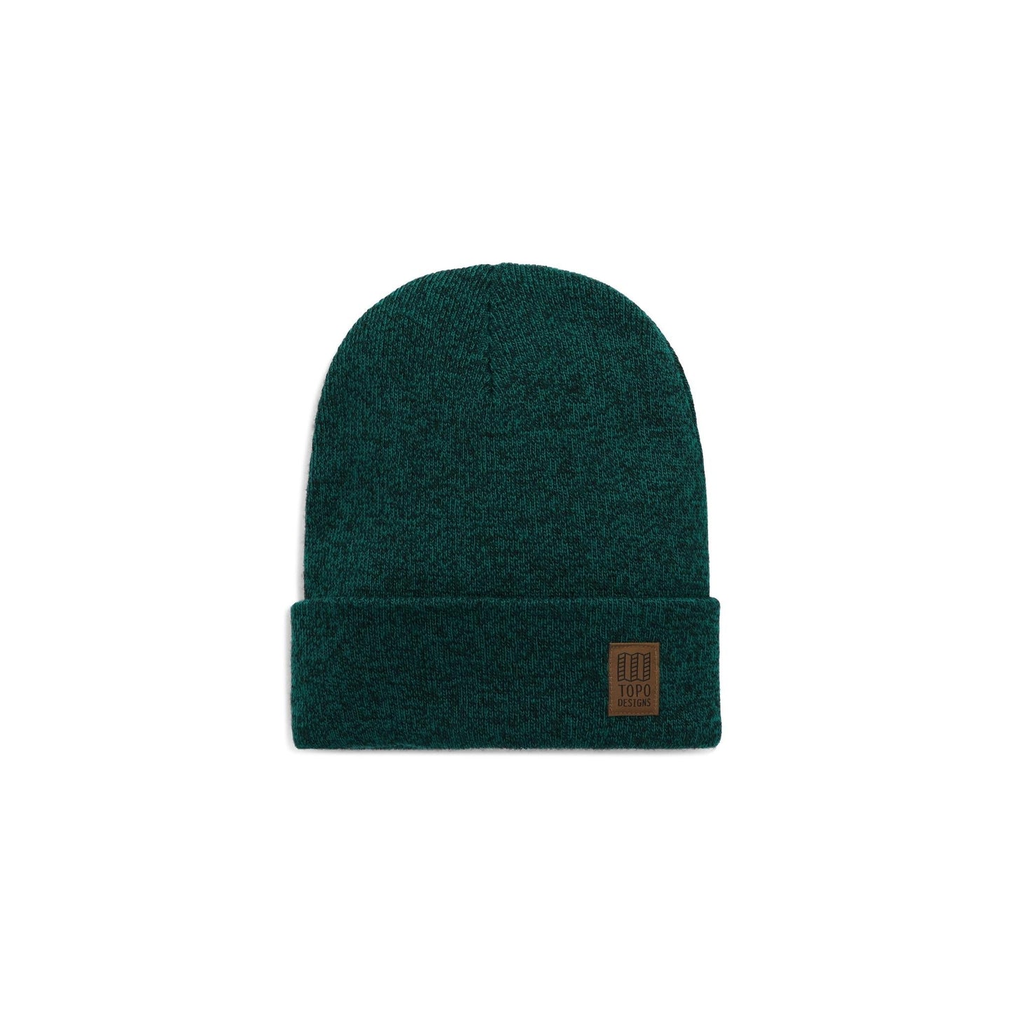 Front View of Topo Designs Work Cap in "Forest / Black Marl"