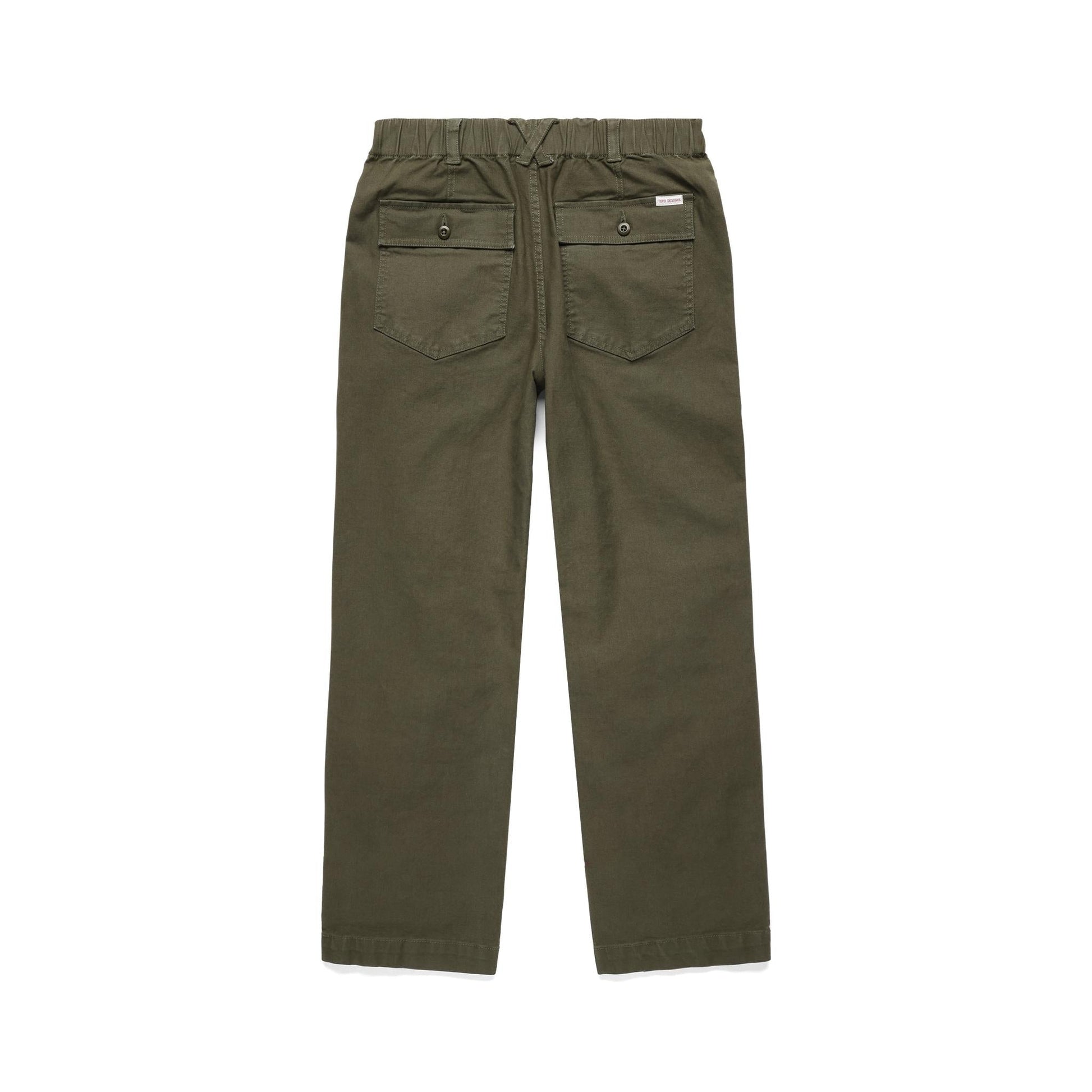 Back View of Topo Designs Field Pant - Women's in "Beetle"