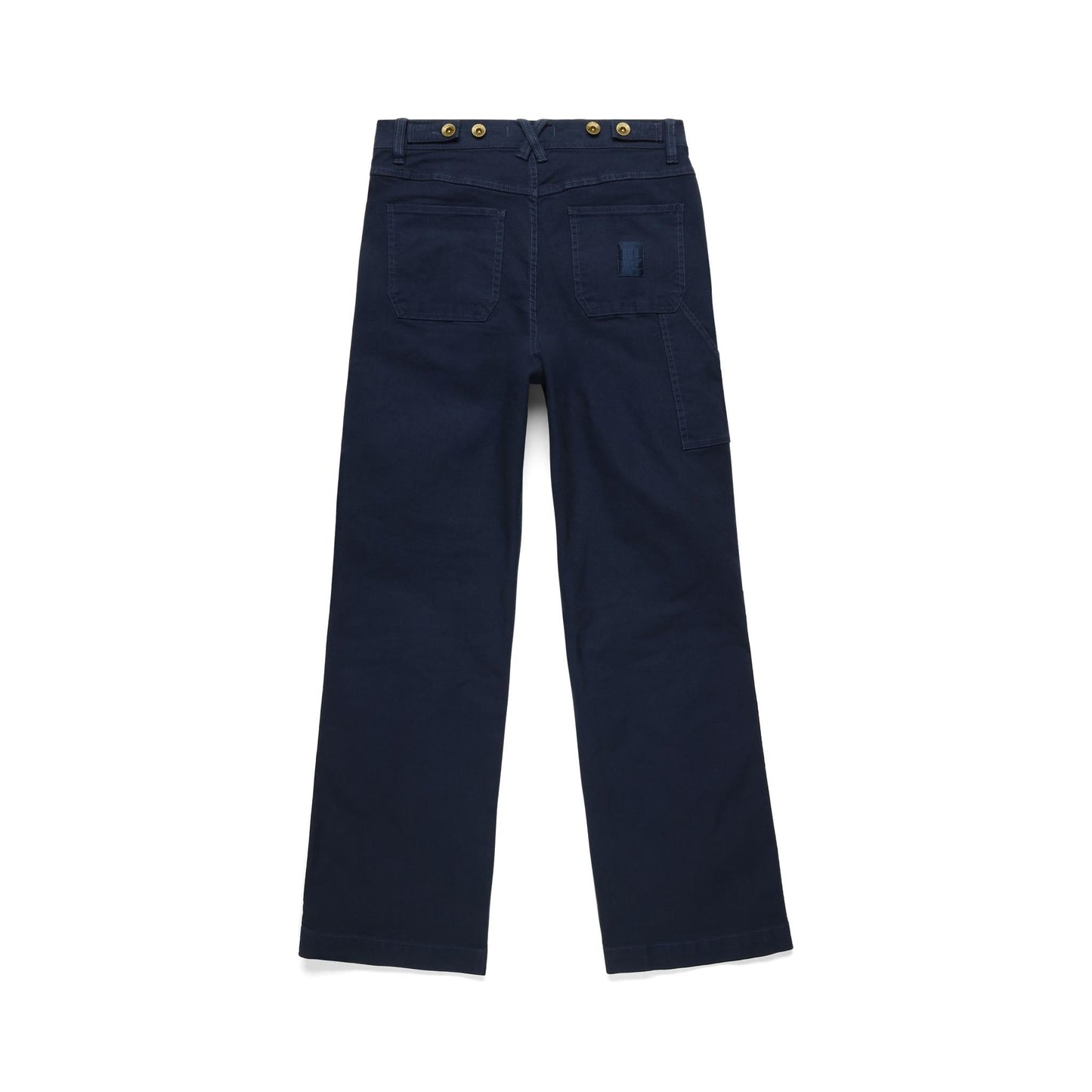 Back View of Topo Designs Utility Pants - Women's in "Midnight"