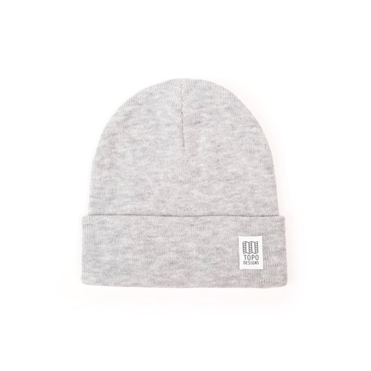 Front View of Topo Designs Work Cap in "Light Heather Gray"