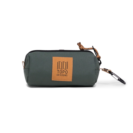 Front View of Topo Designs Burrito Bag in "Forest / Woodland"
