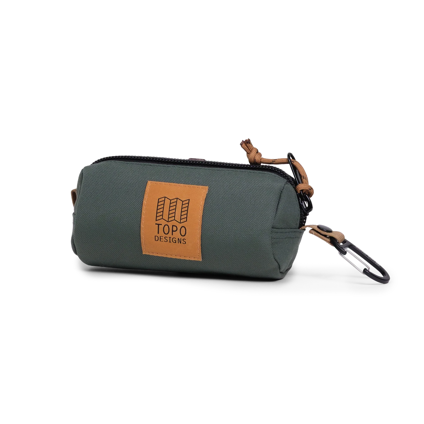 Front Quarter View of Topo Designs Burrito Bag in "Forest / Woodland"