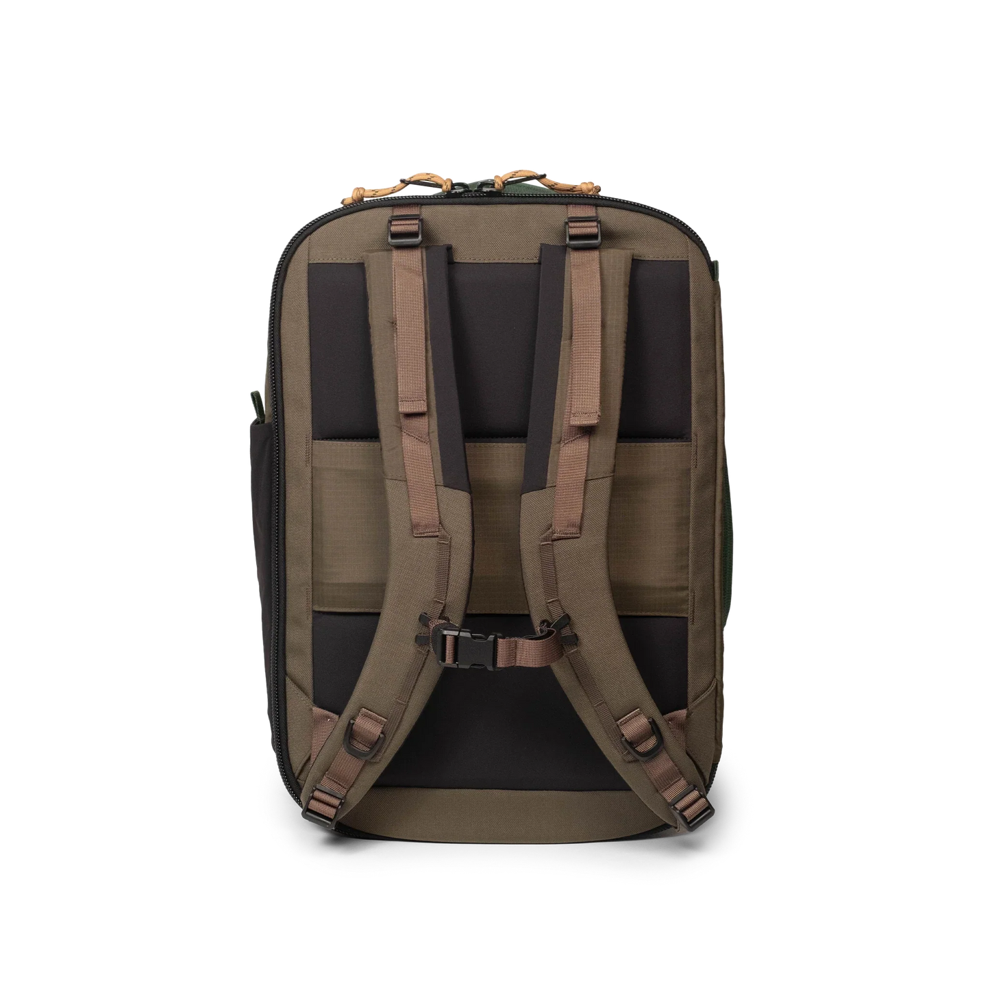 Back View of Topo Designs Global Travel Backpack in "Woodland / Forest"