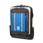 Topo Designs Global Travel Bag 30L Durable Carry On Convertible Laptop Travel Backpack in "Classic Blue / Bone White".