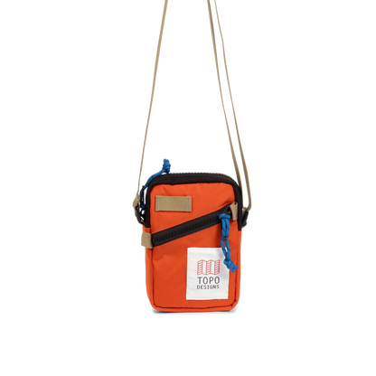 Front View of Topo Designs Mini Shoulder Bag in "Persimmon Haze"