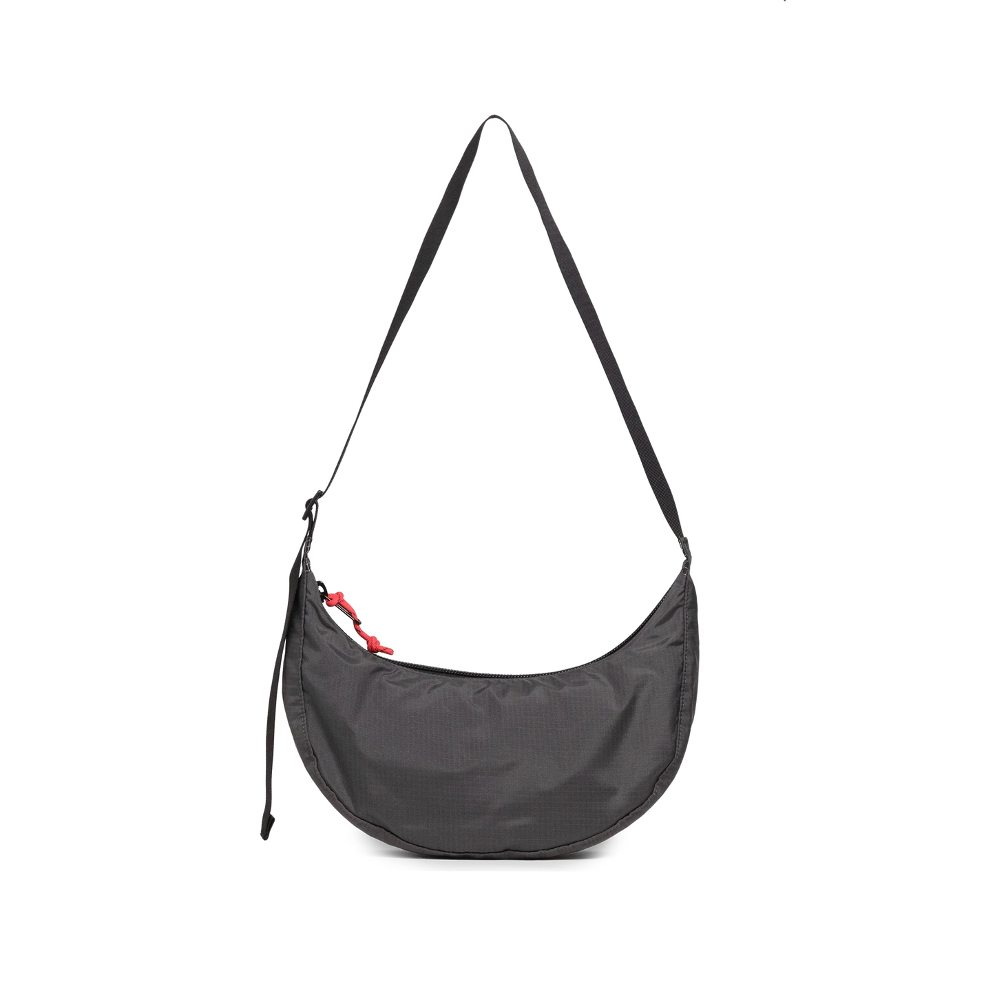 Back View of Topo Designs Moonlight Crossbody Bag in "Black / White Grid"