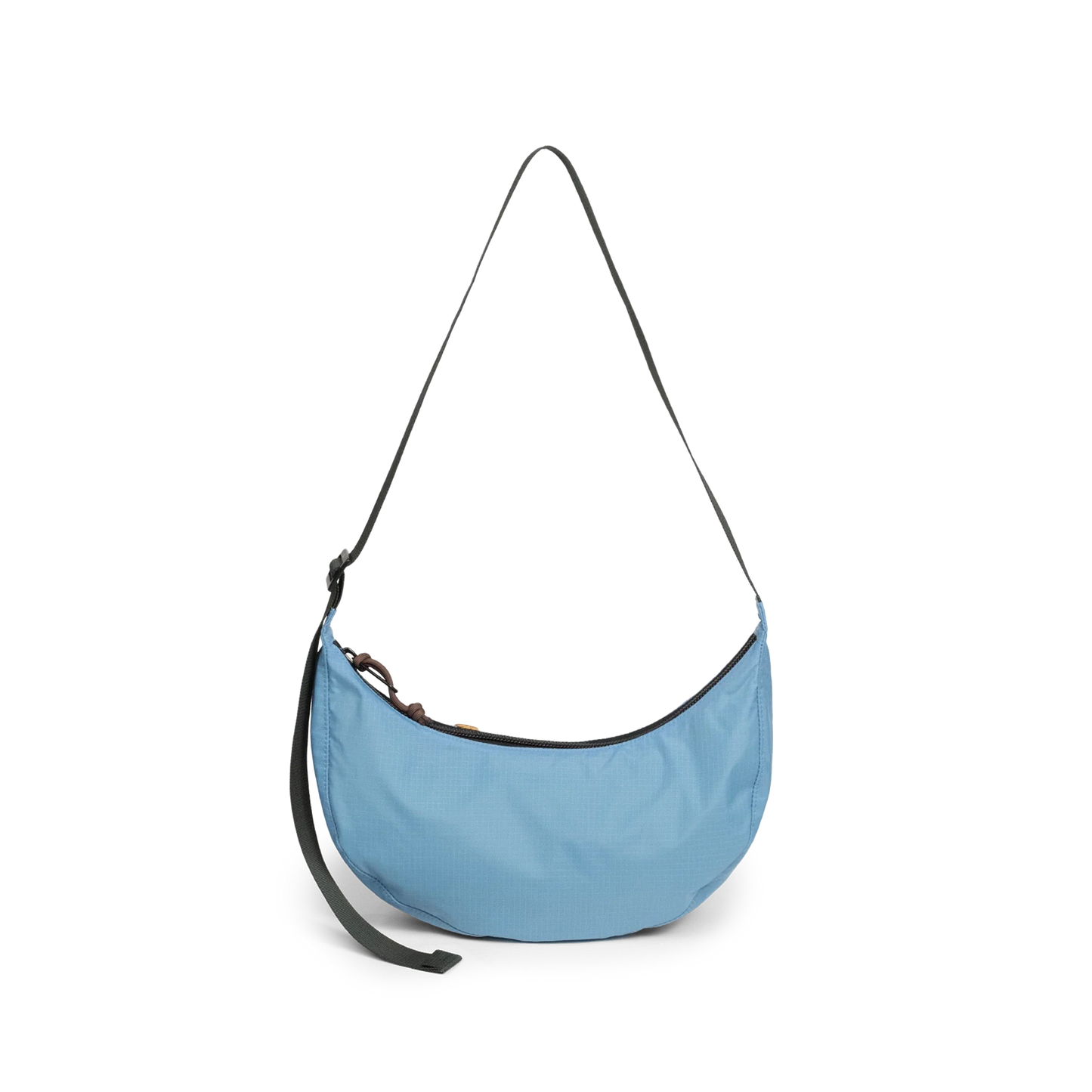 Back View of Topo Designs Moonlight Crossbody Bag in "River Blue / Cobblestone"