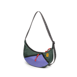 Front View of Topo Designs Moonlight Crossbody Bag in "Very Peri / Forest"