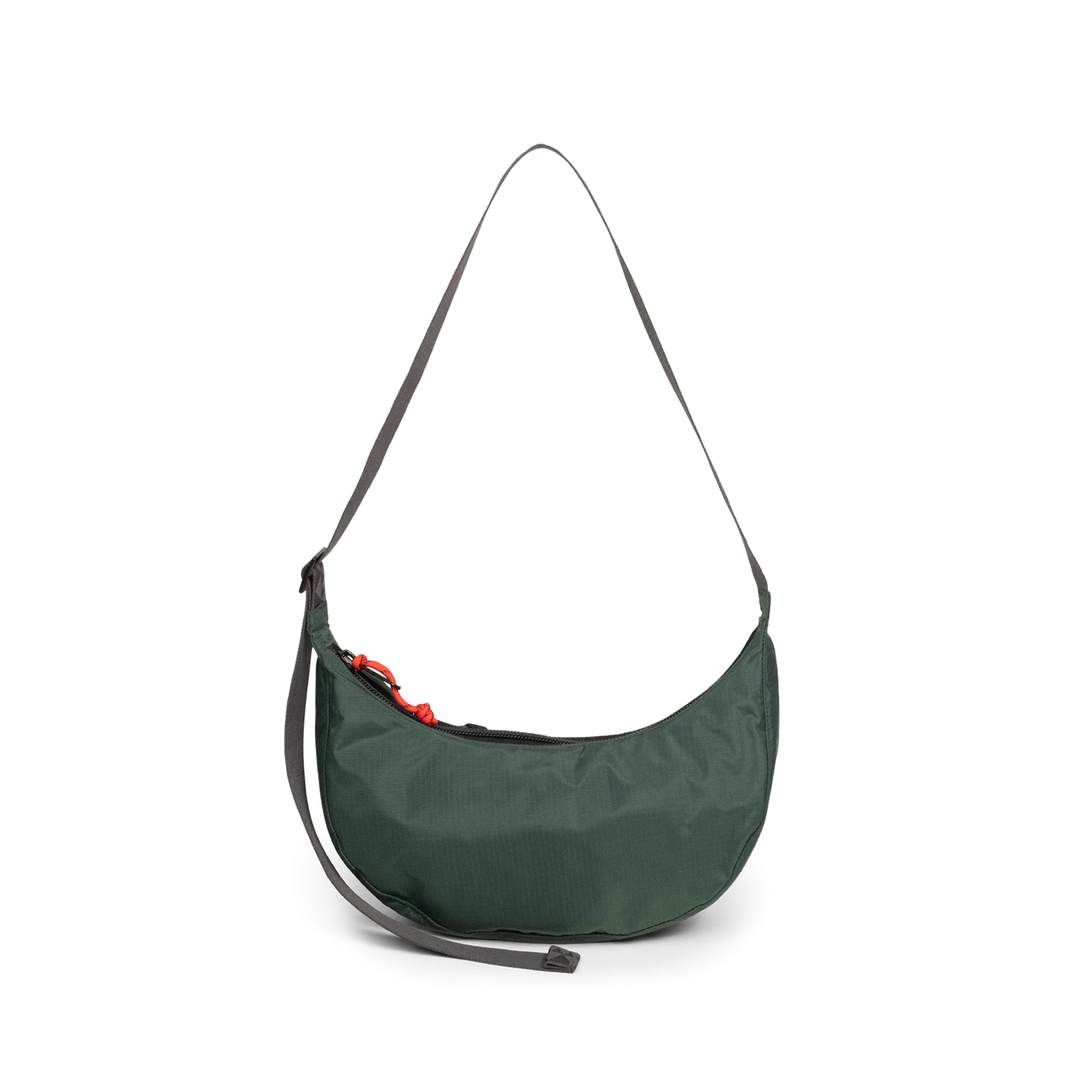 Back View of Topo Designs Moonlight Crossbody Bag in "Very Peri / Forest"