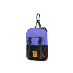Front View of Topo Designs Rover Pack Micro in "Very Peri / Forest"
